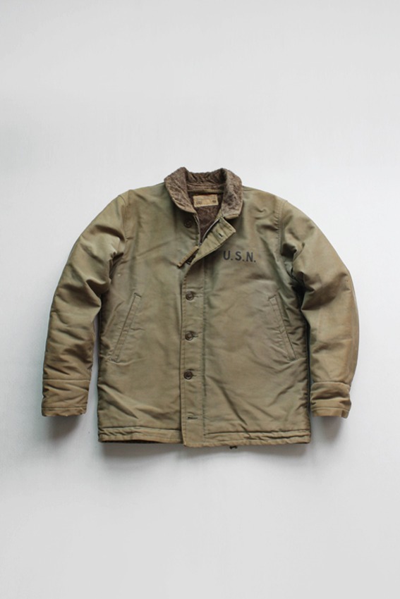 WW2 USN N-1 &quot;Jungle Cloth&quot; Deck Jacket (Size 40)
