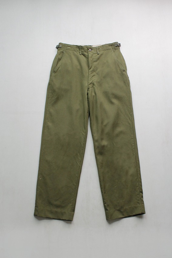 50s US Army OG-108 Wool Trousers (S-R)