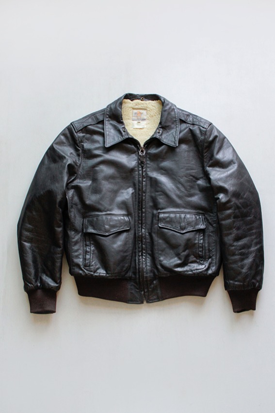 1970s Golden Bear GOATSKIN Leather Jacket , Made In USA Califonia (48)