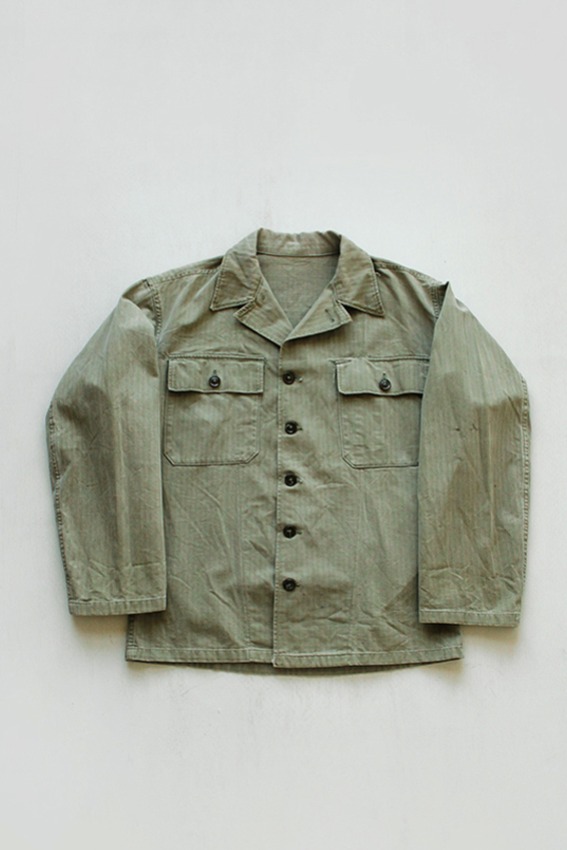 50s U.S Army M-1947 HBT Fatigue Shirt (S)