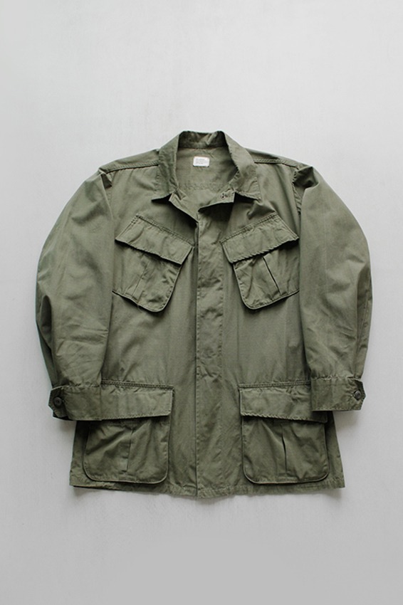 4th Pattern, 60s Jungle Fatigue Jacket, Ripstop Poplin Cotton (S-R)