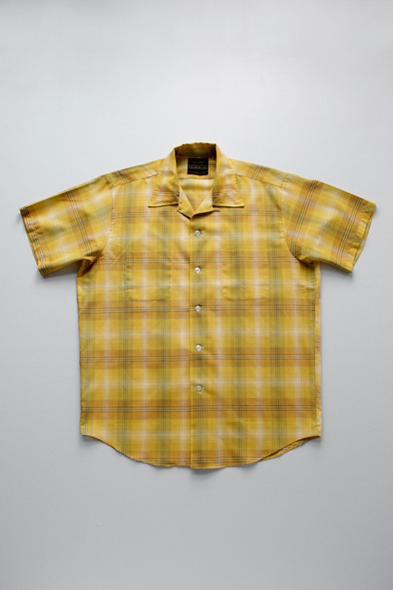 60s Sears  Perma-Prest Loop Collar Shirt (L)
